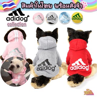 พร้อมส่ง เสื้อสุนัข เสื้อแมว adidog แดส ราคาถูก ร้านคนไทย ส่งจากไทย ส่งของทุกวัน ส่งไวมาก เสื้อสัตว์เลี้ยง