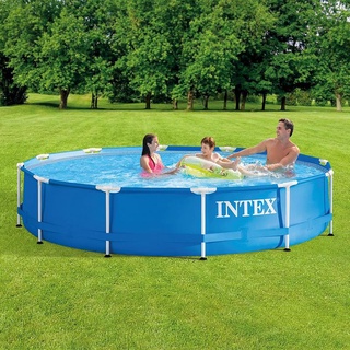 INTEX 28205 8-foot round pipe rack pool household children adult thickening family water park paddling pool