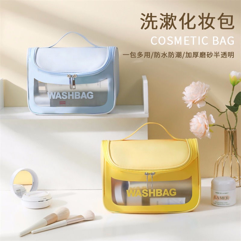 [RCL Toys] เครื่องสําอางที่เก็บการเดินทางล้างกระเป๋าขนาดใหญ่ความจุพิเศษแต่งหน้ากระเป๋าสตางค์ผู้หญิงแ