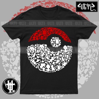 POKEMON| Anime Shirt | PM07เสื้อยืด เสื้อยืดสีพื้น