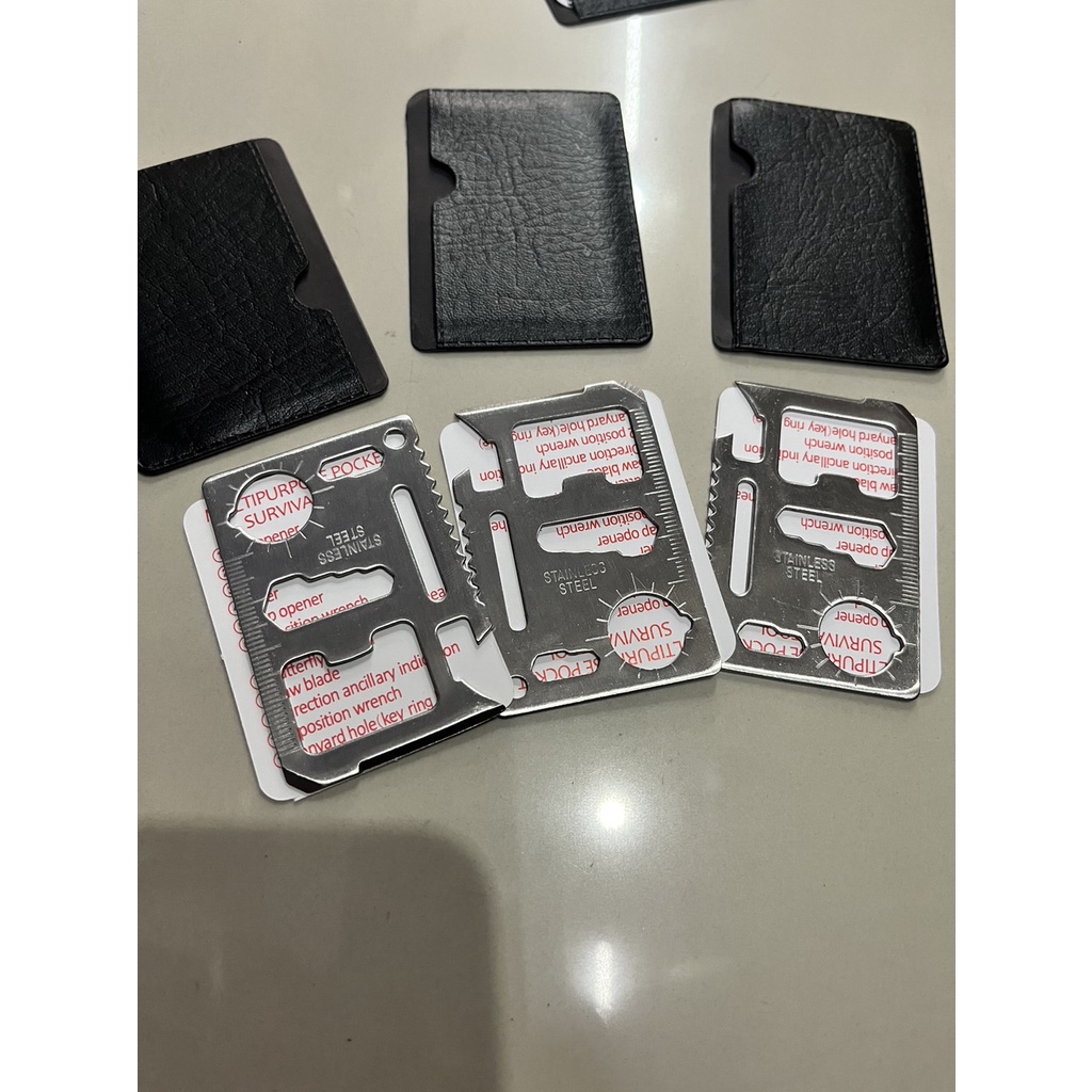 🔥พร้อมส่ง🔥การ์ด การ์ดอเนกประสงค์ Multitool 11 in 1 ขนาดบัตร ATM SP สแตนเลส พกพาสะดวก ใช้งานง่าย สินค้าในไทย - รูปที่ 3