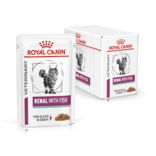 Royal Canin VD Pouch Cat Renal (tuna) ขนาด 85กรัม จำนวน12ซอง สำหรับแมวที่เป็นโรคไต