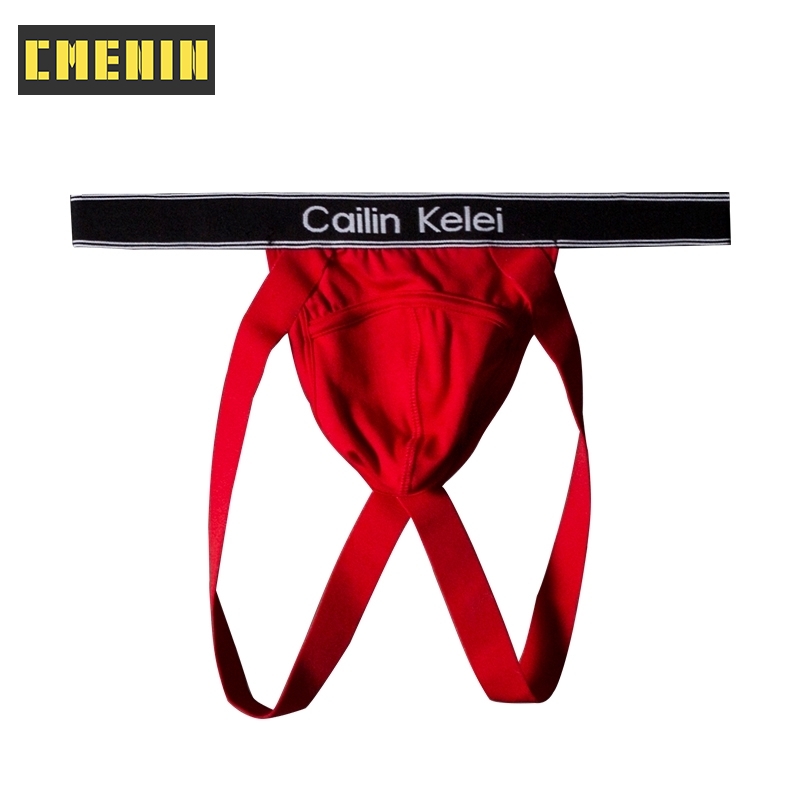 CMENIN ชุดชั้นในเซ็กซี่ผ้าฝ้ายสบายผู้ชาย Jockstrap thongs Soft U นูน Innerwear CK1501