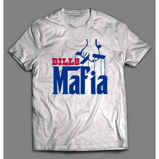 เสื้อยืดสีขาวเสื้อยืดแขนสั้น พิมพ์ลาย Buffalo Playoffs Mafia Novelty สไตล์ฮิปสเตอร์S-4XL