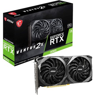 MSI GeForce RTX 3060 Ventus 2X 12G OC 12GB GDRR6 Graphics Card LHR