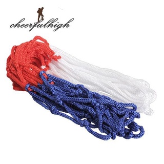 ❀Cheerfulhigh❀ตาข่ายไนล่อน คุณภาพสูง ทนทาน 5 มม. สีแดง สําหรับเล่นกีฬาบาสเก็ตบอล✿