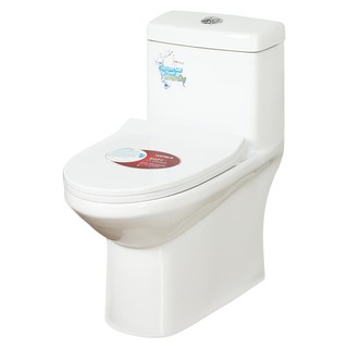 Sanitary ware 1-PIECE TOILET HAFELE 495.61.447 3/6L WHITE sanitary ware toilet สุขภัณฑ์นั่งราบ สุขภัณฑ์ 1 ชิ้น HAFELE 49