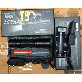 ไฟฉาย T9 2020 ชาร์จ USB  ไฟฉายแรงสูง ไฟฉายเดินป่า ไฟฉาย XML-T9 LED Zoom Flashlight