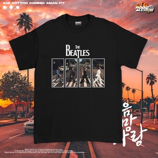 เสื้อยืดวงดนตรีถูกสุดๆเสื้อยืด THE BEATLES LEGEND OF ABBEY คุณภาพสูง สําหรับผู้หญิงรหัสเต็มall size