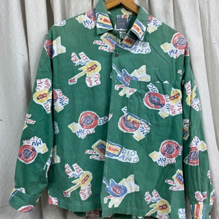 เสื้อเชิ้ตลายน่ารัก Lincoln มือ2 อก40-42