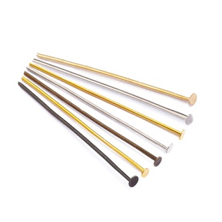 200pcs 16-45mm Flat Head Pins Gold/Silver/Copper/Rhodium Hea…