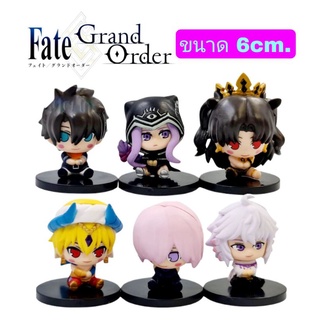 โมเดล Fate/Grand Order เฟท/แกรนออเดอร์ เซ็ท6ตัว ขนาด6cm.