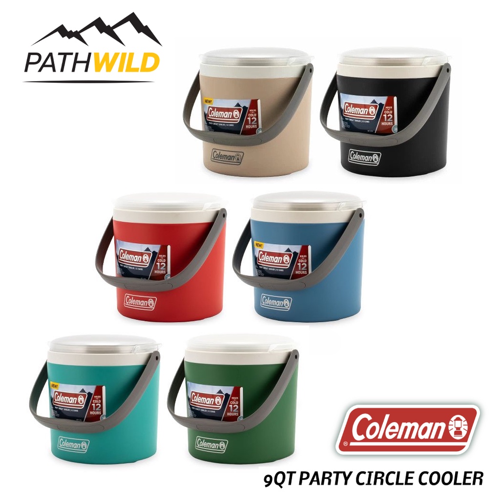 กระติกน้ำแข็ง COLEMAN 9QT PARTY CIRCLE COOLER ขนาด 9 Q หรือ 8.5 ลิตร เก็บความเย็นได้ถึง 12 ชั่วโมง
