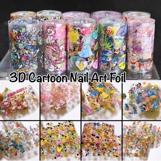 [100cm.]ฟอยการ์ตูน ฟอยลอกลาย การ์ตูนดิสนีย์ (ใช้คู่กับกาวลอกฟอย) Cartoon Stickers Nail Art stickers Foil 3D