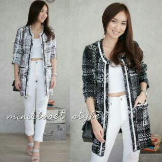 เสื้อคลุมตัวยาวผ้า Chanel