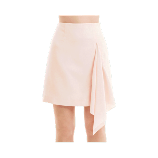 [MILIN] Waft skirt A line with side raffle at front skirt กระโปรงทรงเอแต่งผ้าระบายด้านหน้า
