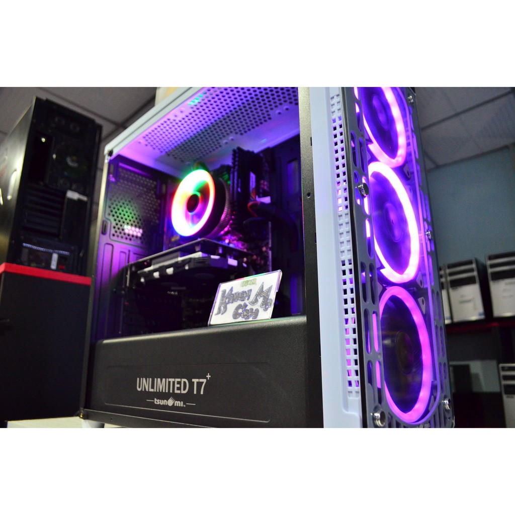 (ใส่โค้ด MON313WA ลด 600.-) ขายเคสคอม Core I3 Pubg Steam GTA V แรงๆสวยๆคับ ลงเกมไว้เต็มเครื่องคับ