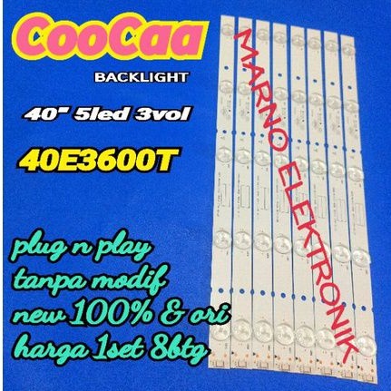 BL BACKLIGHT LED TV COOCAA 40 นิ้ว 40E3600T COCA 40E3600 5K 3V