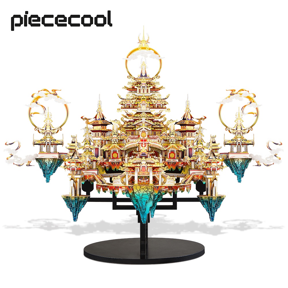 Piececool ผู้ใหญ่ 3 D โลหะจิ๊กซอว์วังยอดบล็อกชุดรูปแบบการชุมนุมชุดของขวัญสำหรับเด็ก
