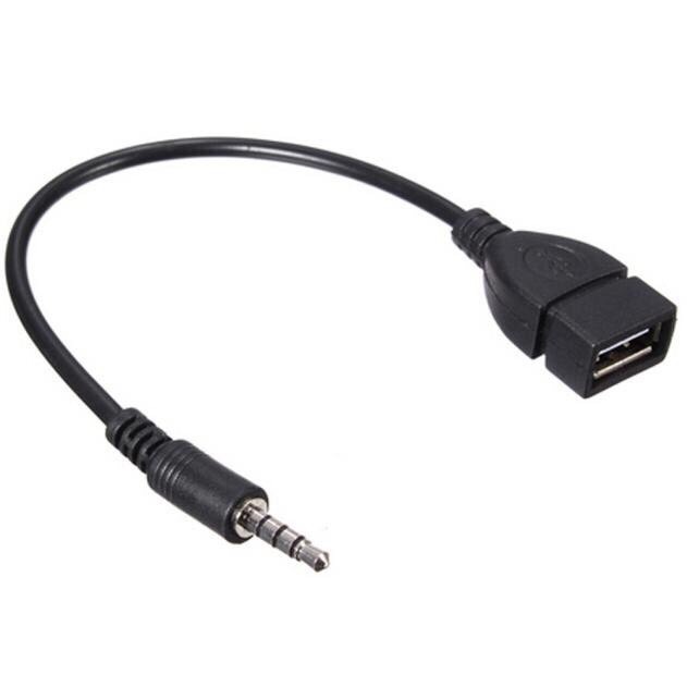 SALE 3.5mm Male AUX Audio Plug to USB 2.0 A Female Jack OTG Converter Lead #คำค้นหาเพิ่มเติม HDMI Switch Adapter Network HDMI สายสัญญาณ