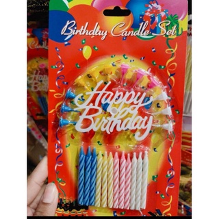 ชุดเทียนวันเกิด​ 12 Birthday​ candle sets เทียนวันเกิด