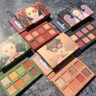 Novo Charming Make-up Tray [No.5290] อายแชโดว์ 8 ช่อง เนื้อแมทและชิมเมอร์ สีสวย ติดทนยาวนาน