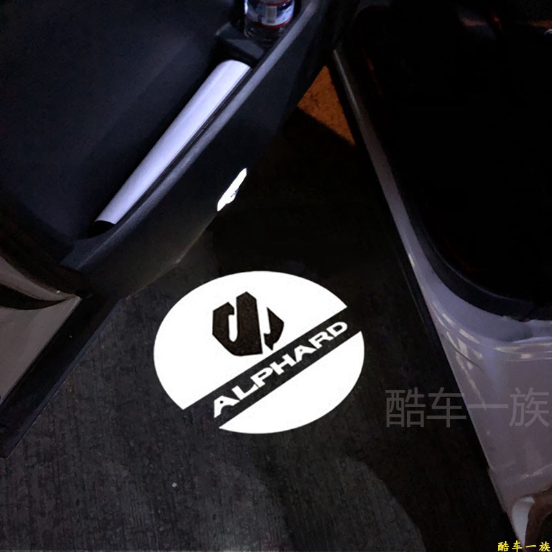 ไฟต้อนรับ Toyota Alphard 2 ชิ้น Alphard Vellfire ไฟฉายประตูดัดแปลง Toyota Alphard ไฟต้อนรับ