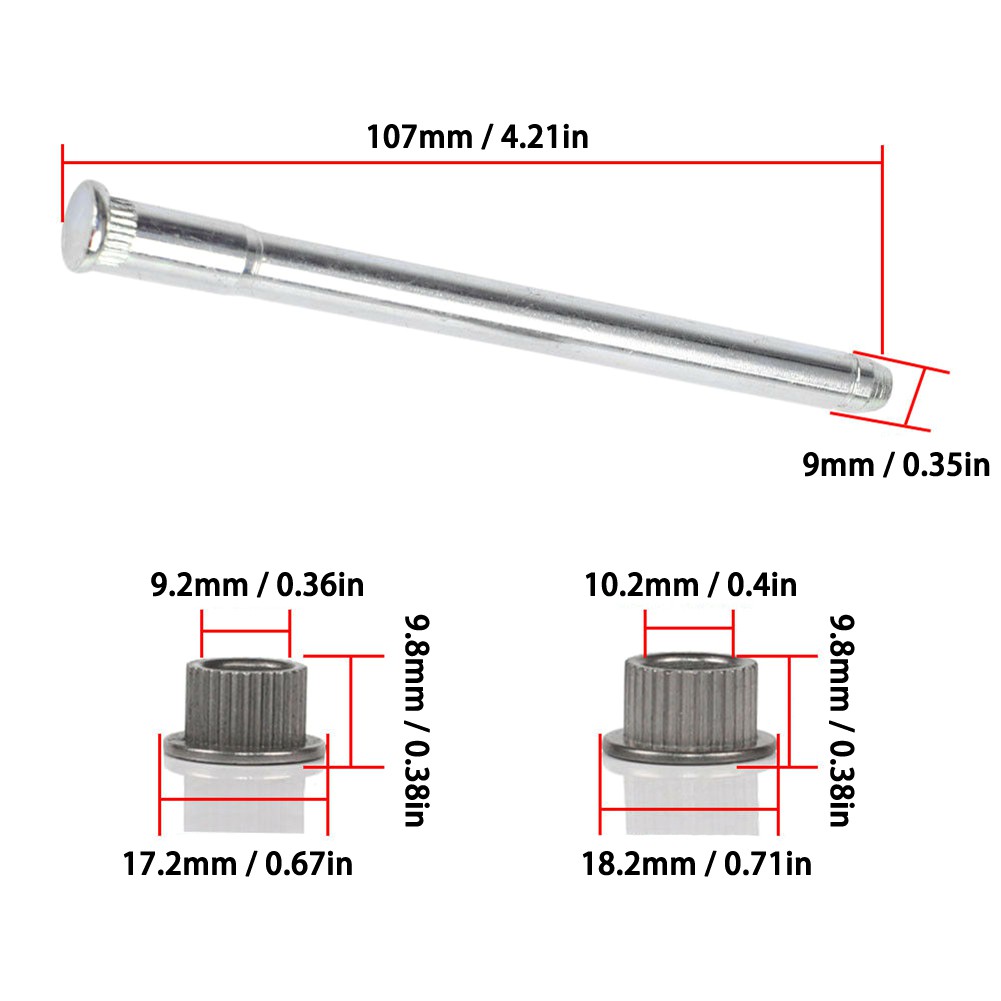 Car Truck Parts 4 Replacement Door Hinge Bushing Pin Kit