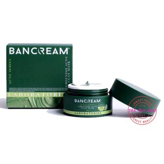 bancream greenish acne clay mask โคลนฝรั่งเศสพอกหน้า โคลนพอกหน้าลดสิว โคลนเขียวบ้านครีมลดสิว กระปุกละ 20 กรัม