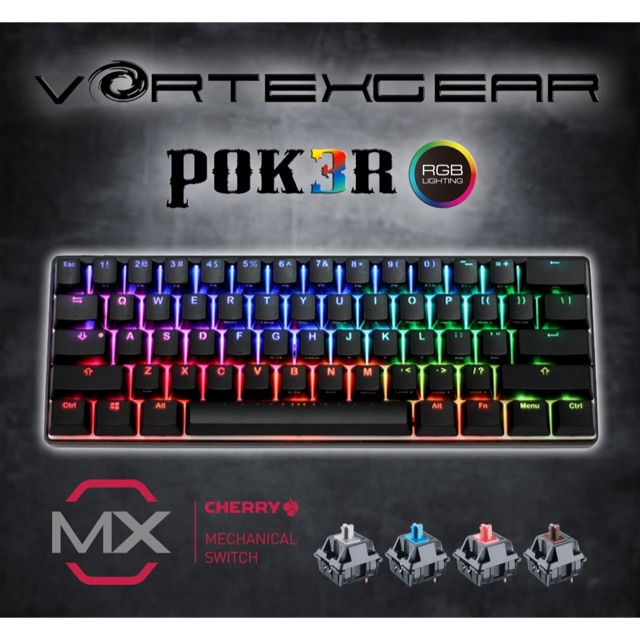 Vortex poker rgb keyboard how to turn on led