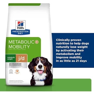 Hill's Prescription Diet Metabolic + Mobility 10.8 kg อาหารสุนัขฮิลล์สูตรลดนำ้หนักบำรุงข้อ 10.8 กิโลกรัม