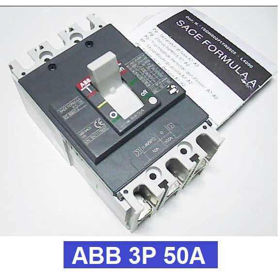 ABB เบรกเกอร์ MCCB A1 3P รุ่น Formula เหมาะเป็นเมน สำหรับตู้โหลด ABB