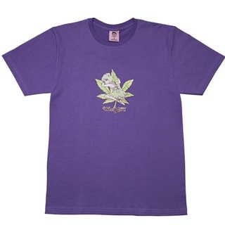 เสื้อยืดผ้าฝ้ายพิมพ์ลายแฟชั่น GOODBOY WEEDLOVE TEE