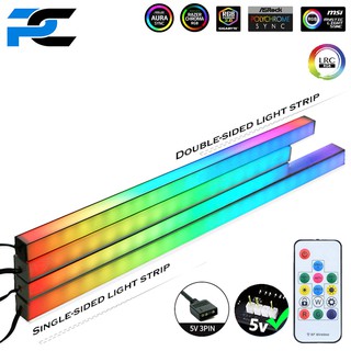 5V ARGB 3side lights cool lamp college dormitory strip magnet 40CM (ARGB 5V ไฟ 3ด้าน 360°แบบแถบแม่เหล็ก จัดส่งในไทย)