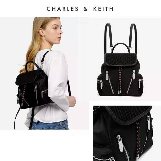 กระเป๋าเป้สะพายหลัง Charles & KEITH Zipper Campus