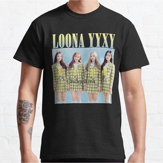 เสื้อยืด LOONA yyxy สไตล์วินเทจ สําหรับผู้ชาย ผู้หญิงS-5XL