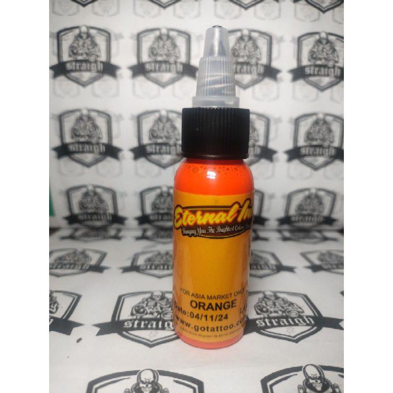 ETERNAL INK 30ML/1oz ORANGE tattoo INK ยาย้อมด้วยโลโก้นิรันดร์บนขวด