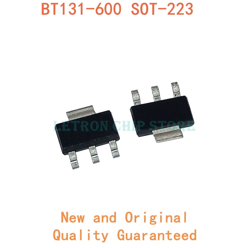 10 ชิ้น bt131-600 sot223 BT131W-600 sot-223 bt131 600 smd novo e ชิปเซ็ตเดิม ic