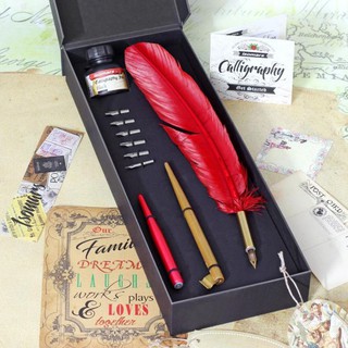 ISOMARS ปากกาเขียน CALLIGRAPHY รุ่น Monalisa Feather pen set