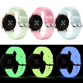 สายนาฬิกาข้อมือเรืองแสง 20 มม. 22 มม. สําหรับ Galaxy Watch5 4 3 S3 Active 2 Smart Watch Starp Garmin Venu Forerunner 158