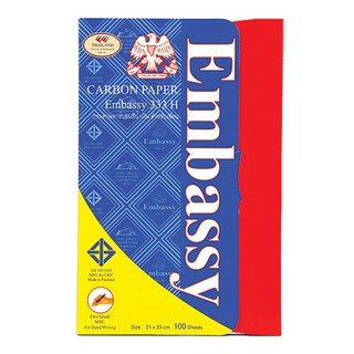 กระดาษคาร์บอน ใหญ่ สีน้ำเงิน EMBASSY 333H EMBASSY 333H BIG CARBON PAPER BLUE