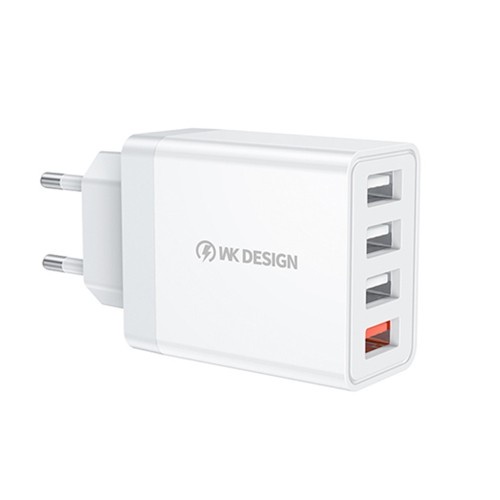 WK DESIGN TRAVEL ADAPTER CHARGER 4 PORT USB 18W ชาร์จเร็ว