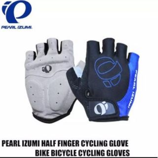 ถุงมือสั้นเจล ขอบสีน้ำเงิน pearl izumi