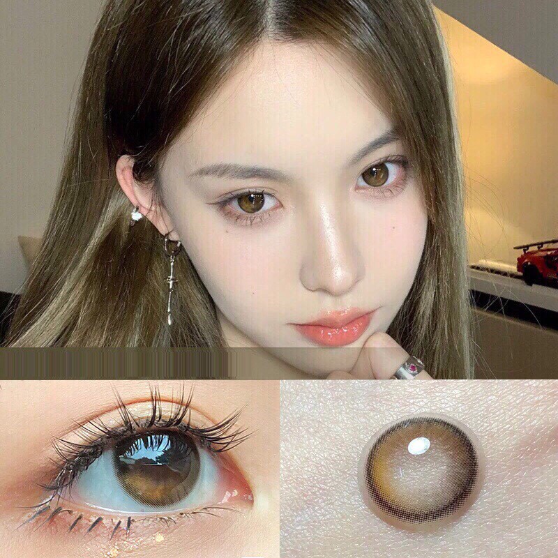 (21.June.18)yyri Series คอนแทคเลนส์ สีน้ําตาล 14.00 มม. (เกรด 0-8.00)