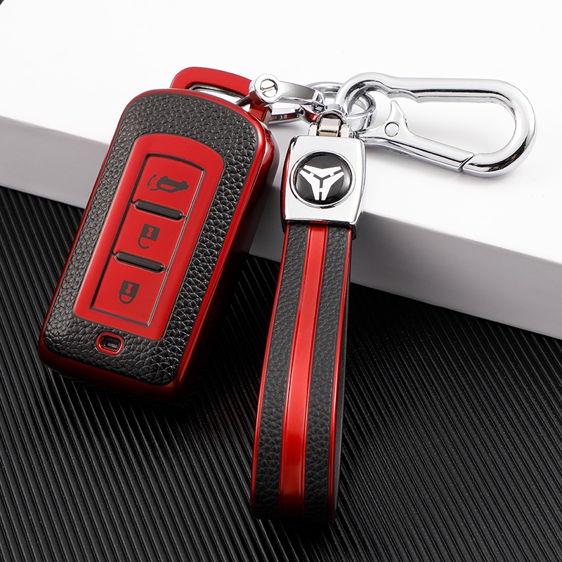 เคสกุญแจรีโมทรถยนต์ TPU สําหรับ Mitsubishi Triton Xpander Outlander ASX Pajero