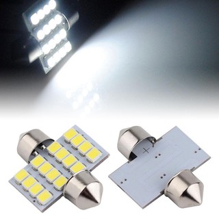 16 smd led 1210 31 มม. หลอดไฟภายในรถยนต์สีขาว