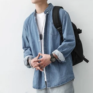 MNO.9 Men Demin Shirt Jacket เสื้อแจ็คเก็ตผู้ชาย คลุมแขนยาว