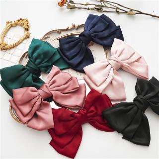 CICI Fashion Big Bow Knotted Silk Satin Hair Clip Hair Pin