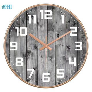 ้็HOMEDDD นาฬิกาแขวนผนัง นาฬิกาติดผนัง ทรงกลมขนาด 12 นื้ว wall clock เข็มเดินเงียบไร้เสียงรบกวน ตัวเลขบอกเวลาชัดเจน