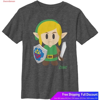 ผ้าฝ้าย 100% นินเทนโด เสื้อยืดลำลอง Boys Nintendo Legend Of Zelda Links Awakening Avatar T-Shirt NintendoS-3X